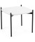 Beistelltisch MEET TBM1P50.01.13, 40cm (H), 50x50cm (BxT), quadratisch, weiß / schwarz