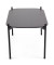 Beistelltisch MEET, 40cm (H), 75x50cm (BxT), rechteckig, schwarz / schwarz
