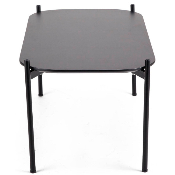 3660141226300 - Beistelltisch meet by Paperflow Meet Rechteck furniertes MDF Stahlgestell B 750 x T 500 x H 400 mm schwarz schwarz