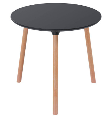 Bistrotisch PALOMBA TRPR80.23.01, 75cm (H), 80x80cm (BxT), rund, schwarz / buche