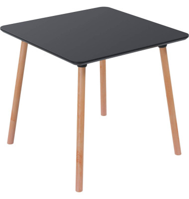 Bistrotisch PALOMBA TRPC80X80.23.01, 75cm (H), 80x80cm (BxT), quadratisch, schwarz / buche