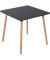 Bistrotisch PALOMBA TRPC80X80.23.01, 75cm (H), 80x80cm (BxT), quadratisch, schwarz / buche
