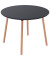 Bistrotisch PALOMBA, 75cm (H), 100x100cm (BxT), rund, schwarz / buche