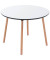 Bistrotisch PALOMBA, 75cm (H), 100x100cm (BxT), rund, wei&szlig; / buche