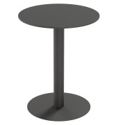 Gartentisch CROSS schwarz rund