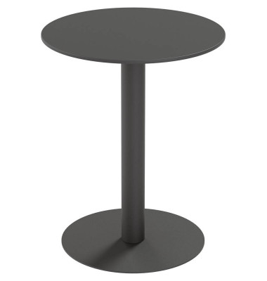 Gartentisch CROSS schwarz rund