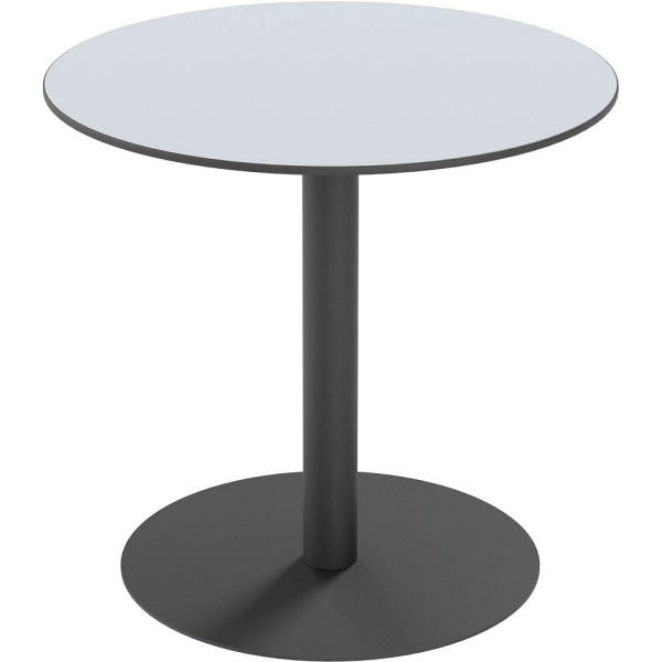 3660141226836 - Paperflow Outdoor-Tisch Cross rund Tellerfuß Ø 800 x H 750 mm grau mattschwarz 3660141226836 - Paperflow Outdoor-Tisch Cross rund Tellerfuß Ø 800 x H 750 mm grau mattschwarz