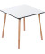 Bistrotisch PALOMBA TRPC80X80.23.13, 75cm (H), 80x80cm (BxT), quadratisch, weiß / buche