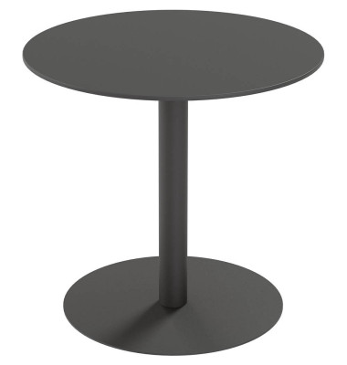 Gartentisch CROSS schwarz rund