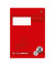 Schulheft 734010310 Premium, Lineatur 10 / kariert, A5, 90g, rot, 16 Blatt / 32 Seiten