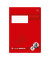 Schulheft 734010310 Premium, Lineatur 10 / kariert mit weißem Rand, A5, 90g, rot, 16 Blatt / 32 Seiten