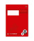 Schulheft 734010622 Premium, Lineatur 22 / kariert / keine, A4, 90g, rot, 32 Blatt / 64 Seiten