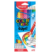 Buntstifte-Set COLOR'PEPS oops! M832812, farbig sortiert, dreikant, ergonomisch, Packung