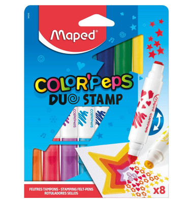 COLOR'PEPS Duo Stamp Filzstifte farbsortiert
