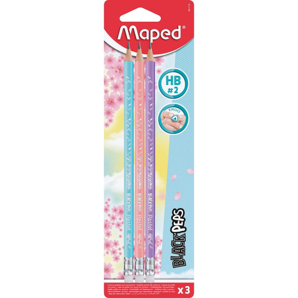 3154148517191 - Bleistift-Set BLACKPEPS 851719 rose hellblau flieder kA HB 3154148517191 3 Stück 3154148517191 - Bleistift-Set BLACKPEPS 851719 rose hellblau flieder kA HB 3154148517191 3 Stück