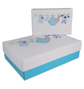 Baby Boy M & L Geschenkboxen-Set weiß