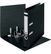 Ordner Recycle 1019-00-95, A4 50mm schmal Karton vollfarbig schwarz