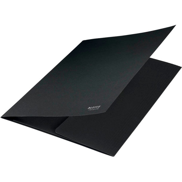 4002432128044 - Leitz® Jurismappe Recycle Format A4 für bis zu 250 Blatt 3 Einschlagklappen CO2-neutral 100 % recycelbar Blauer Engel Recyclingkarton schwarz