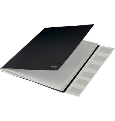 Ordnungsmappe Recycle 3914-00-95, 6-teilig blanko, schwarz, A4, 6 F&auml;cher