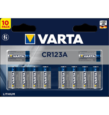Batterien CR123A Fotobatterien 3,0 V