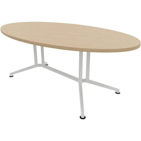 8055517528365 - Konferenztisch X2 X2ITO20 RK I 74cm (H) 200cmx110cm (BxT) oval eiche Weiß 8055517528365 Quadrifoglio 8055517528365 - Konferenztisch X2 X2ITO20 RK I 74cm (H) 200cmx110cm (BxT) oval eiche Weiß 8055517528365 Quadrifoglio