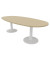 Konferenztisch Idea+ IDTR240 RK I, 74cm (H), 240x110cm (BxT), oval, eiche / weiß