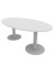 Konferenztisch Idea+ IDTR200 BA A, 74cm (H), 200x110cm (BxT), oval, weiß / silber