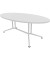Konferenztisch X2 X2ITO20 BA I, 74cm (H), 200x110cm (BxT), oval, weiß / weiß