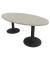 Konferenztisch Idea+ IDTR200 CL R, 74cm (H), 200x110cm (BxT), oval, buche / dunkelgrau