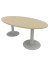 Konferenztisch Idea+ IDTR200 RK A, 74cm (H), 200x110cm (BxT), oval, eiche / silber