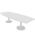 Konferenztisch Idea+ IDTR280 BA I, 74cm (H), 280x80-110cm (BxT), Tonnenform, weiß / weiß