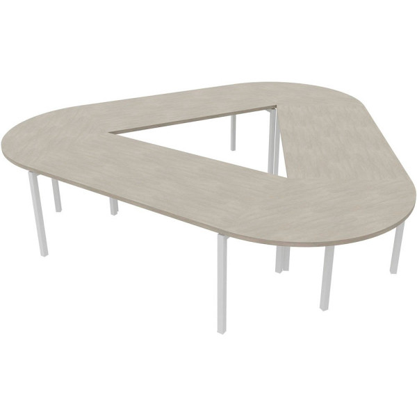 8058265539737 - Konferenztisch Idea+ CAR1605 CL I 74cm (H) 320x298cm (BxT) Trapezform beton silber 8058265539737 Quadrifoglio 8058265539737 - Konferenztisch Idea+ CAR1605 CL I 74cm (H) 320x298cm (BxT) Trapezform beton silber 8058265539737 Quadrifoglio