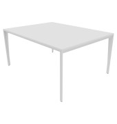 Konferenztisch X5 X5LT116 BA I, 75cm (H), 160x120cm (BxT), rechteckig, weiß / weiß