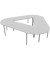 Konferenztisch Idea+ CAR1605 GR A, 74cm (H), 320x298cm (BxT), Trapezform, lichtgrau / silber