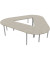 Konferenztisch Idea+ CAR1605 CL A, 74cm (H), 320x298cm (BxT), Trapezform, beton / weiß