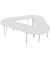 Konferenztisch Idea+ CAR1605 BA I, 74cm (H), 320x298cm (BxT), Trapezform, weiß / weiß