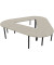 Konferenztisch Idea+ CAR1605 CL R, 74cm (H), 320x298cm (BxT), Trapezform, beton / dunkelgrau