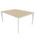 Konferenztisch X5 X5LT116 RK I, 75cm (H), 160x120cm (BxT), rechteckig, eiche / weiß