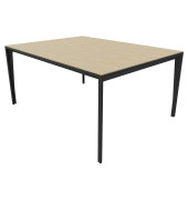 Konferenztisch X5 X5LT116 RK R, 75cm (H), 160x120cm (BxT), rechteckig, eiche / dunkelgrau