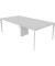 Konferenztisch X5 X5LT112+X5LT12A GR I, 75cm (H), 240x120cm (BxT), rechteckig, lichtgrau / weiß