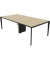 Konferenztisch X5 X5LT112+X5LT12A RK R, 75cm (H), 240x120cm (BxT), rechteckig, eiche / dunkelgrau