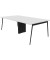 Konferenztisch X3 X3LT112+X3LT12A BA R, 75cm (H), 240x120cm (BxT), rechteckig, weiß / dunkelgrau