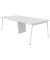 Konferenztisch X3 X3LT112+X3LT12A BA I, 75cm (H), 240x120cm (BxT), rechteckig, weiß / weiß