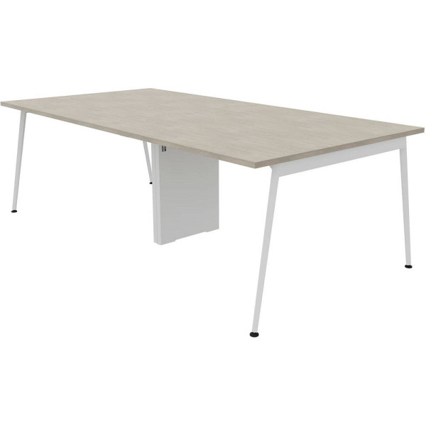 8059519730146 - Konferenztisch X3 X3LT112+X3LT12A CL I 75cm (H) 240cmx120cm (BxT) rechteckig beton Weiß 8059519730146 Quadrifoglio 8059519730146 - Konferenztisch X3 X3LT112+X3LT12A CL I 75cm (H) 240cmx120cm (BxT) rechteckig beton Weiß 8059519730146 Quadrifoglio