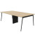 Konferenztisch X3 X3LT112+X3LT12A RK R, 75cm (H), 240x120cm (BxT), rechteckig, eiche / dunkelgrau