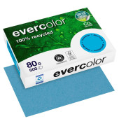 Recyclingpapier evercolor 40022C dunkelblau A4 80g 