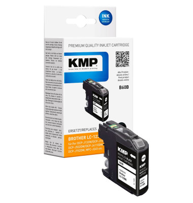 B60B schwarz Tintenpatrone ersetzt brother LC-123BK