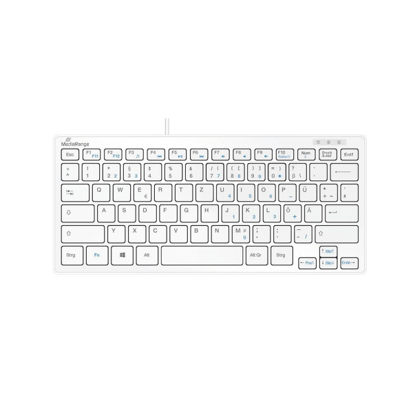 4260664870142 - MROS113 Media Range Tastatur USB 20 Kompakt Flach 78 Tasten weiß MROS113 4260664870142 4260664870142 - MROS113 Media Range Tastatur USB 20 Kompakt Flach 78 Tasten weiß MROS113 4260664870142