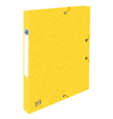 Heftbox TOP FILE+ 400114362, A4 gelb, 2,5cm Füllhöhe, Karton