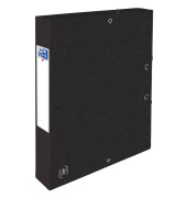 Heftbox TOP FILE+ 400114370, A4 schwarz, 4cm F&uuml;llh&ouml;he, Karton 390g